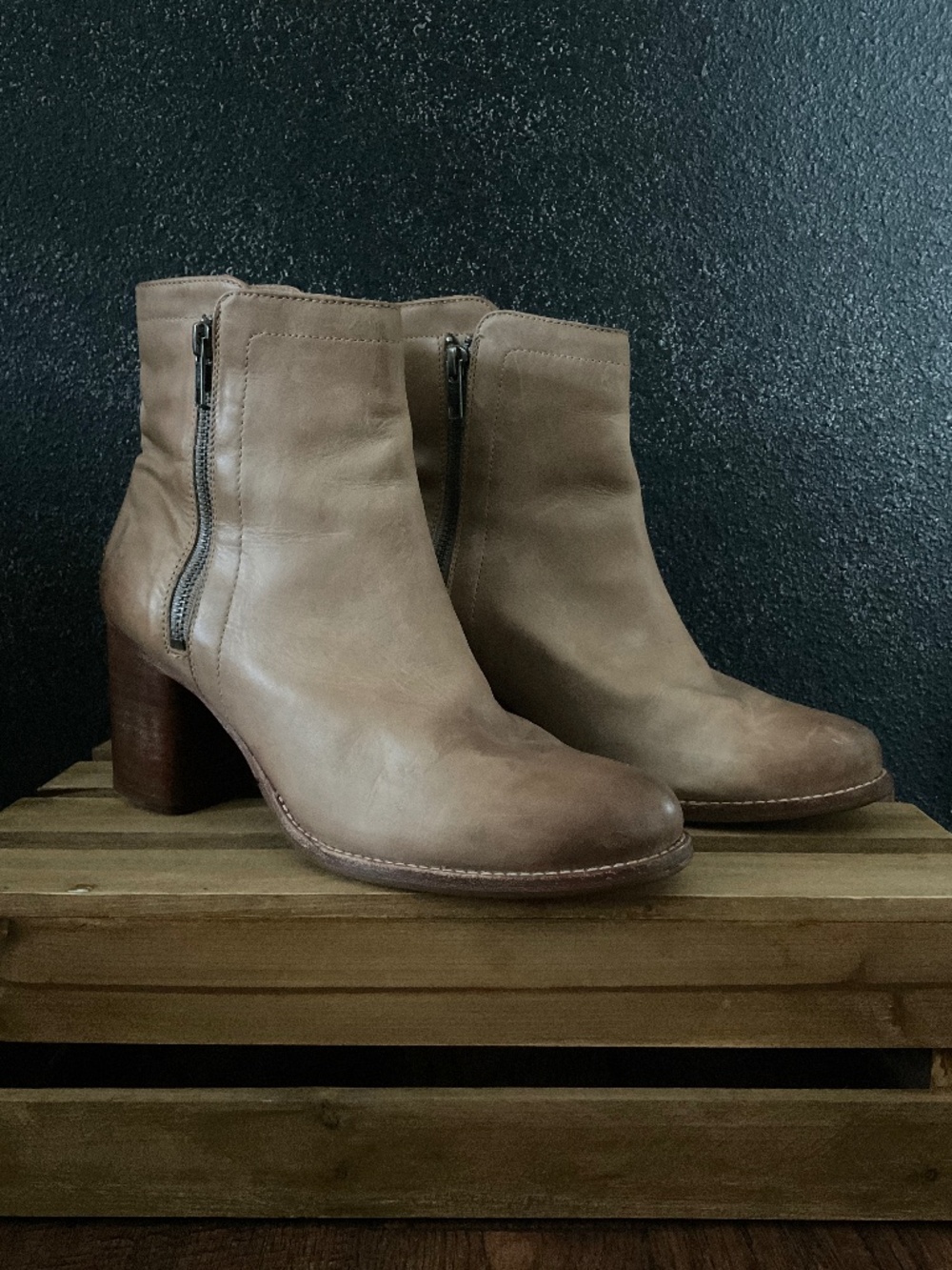 FRYE ADDIE DOUBLE ZIP BOOTS